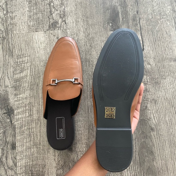 Brand New ASOS Leather Slip-On Mules - Picture 2 of 3